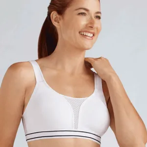 Amoena Performance Mastectomy Sports Bra White