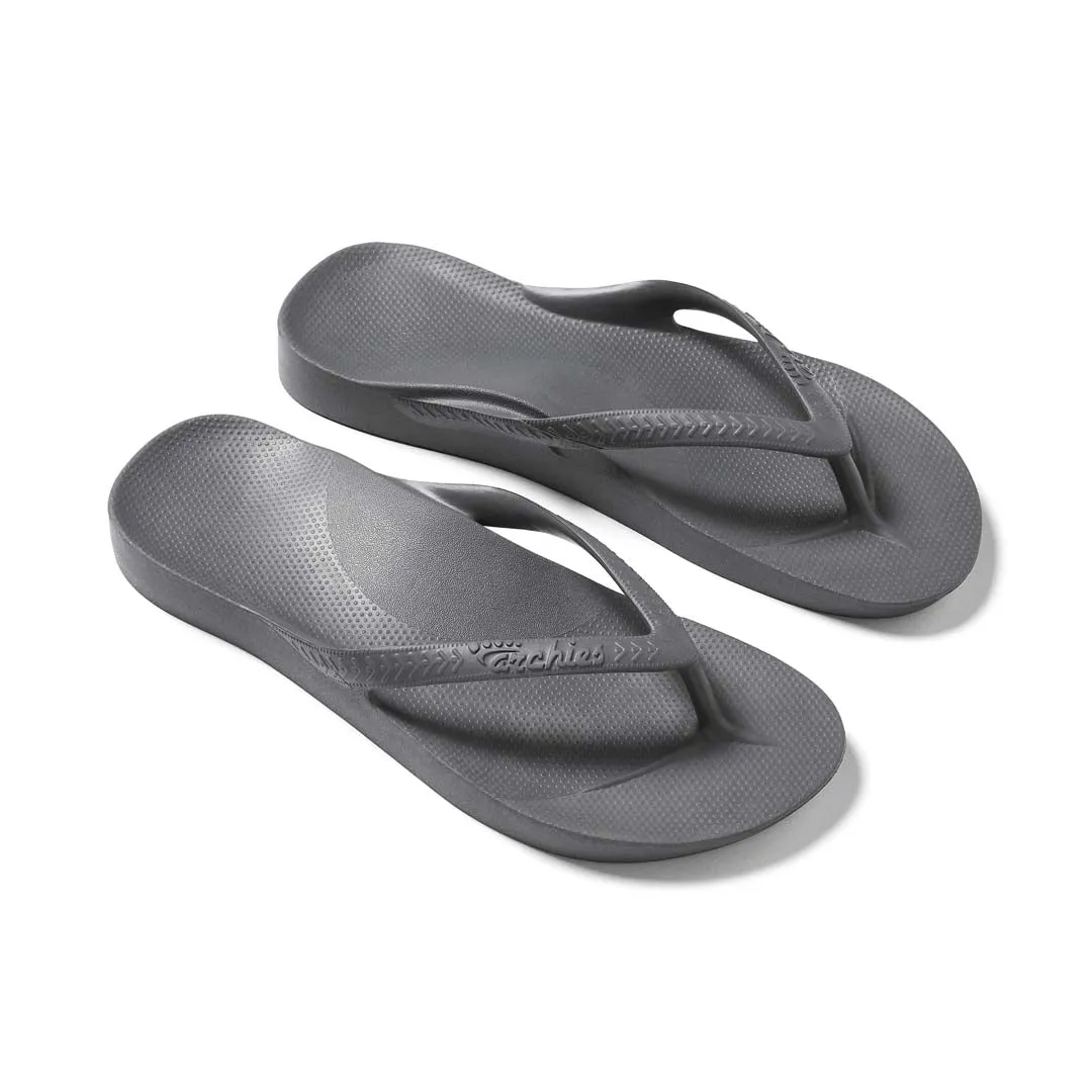 Arch Support Thongs - Classic - Charcoal