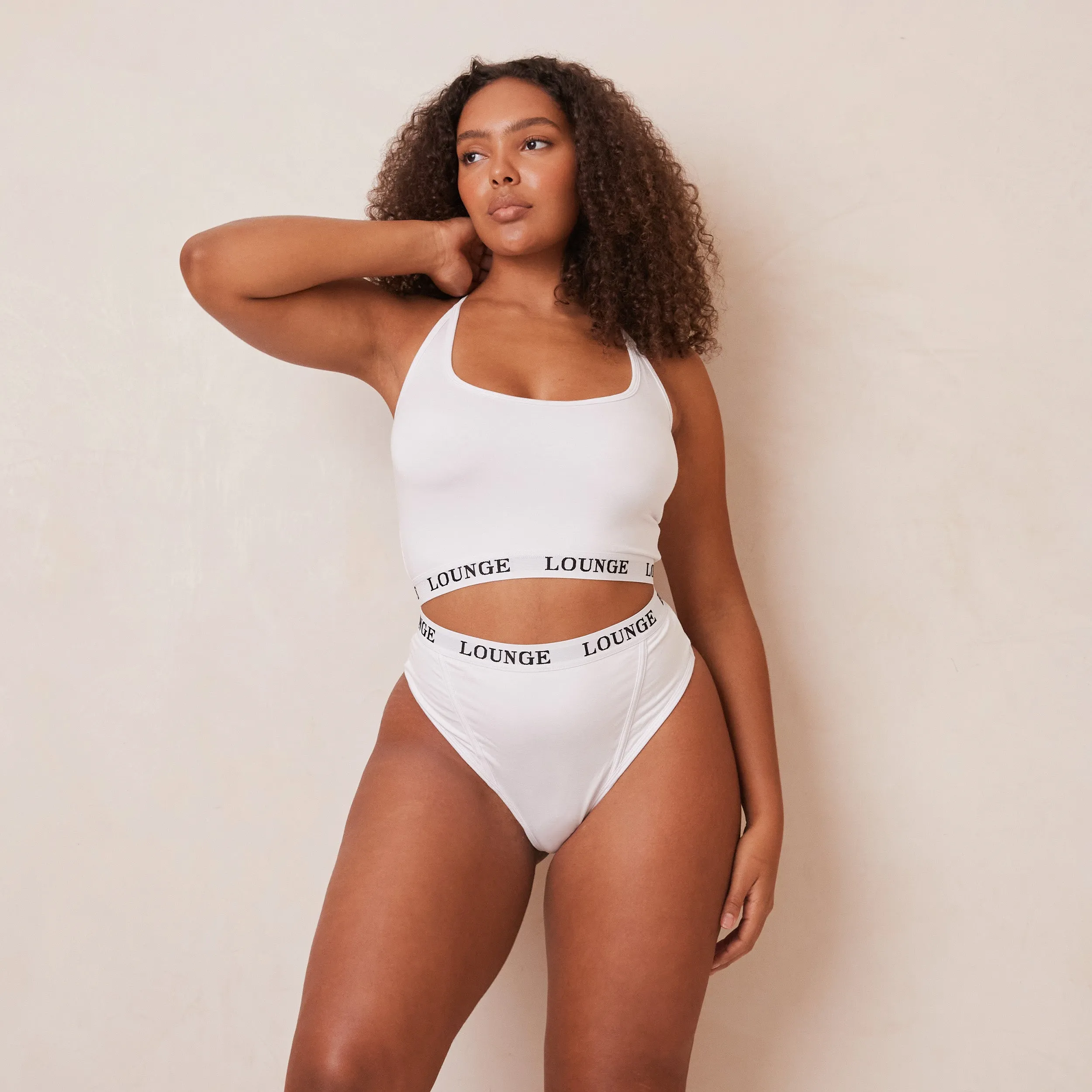 Bamboo Basic Bralette  - White