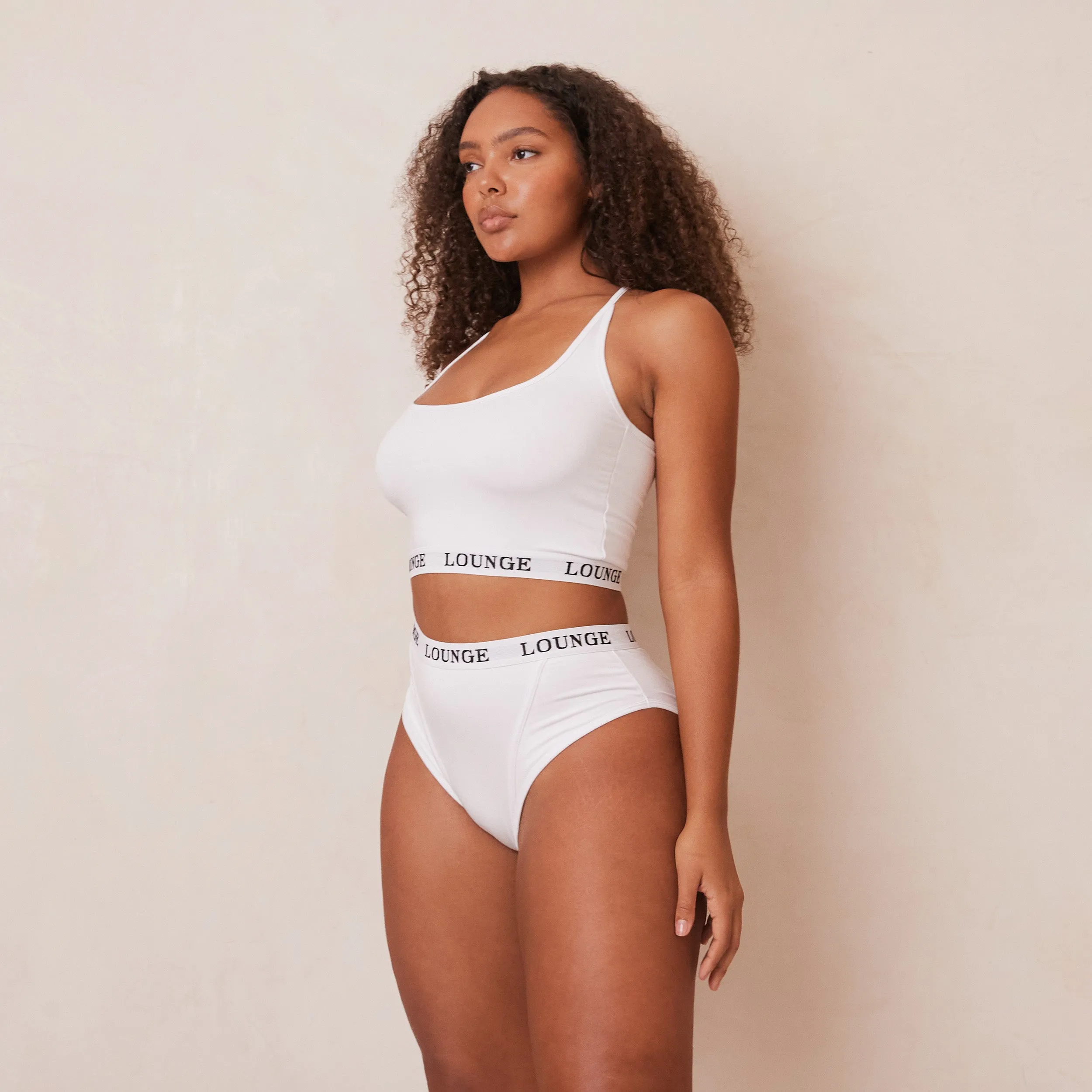 Bamboo Basic Bralette  - White