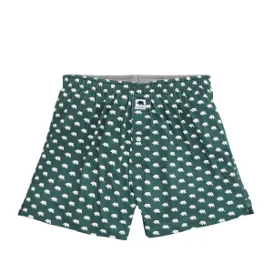 Bear Logo Performance Boxer - Smoke Pine