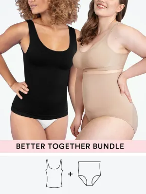 Bundle Shapermint Essentials - 1 Tank Cami   1 High-Waisted Shaper Panty