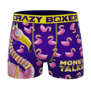 CRAZYBOXER Bling Bling Flamingo Men's Boxer Briefs