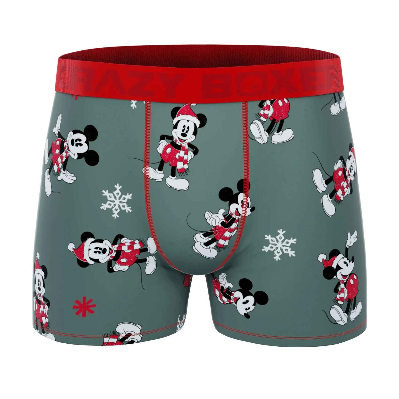 CRAZYBOXER Disney Mickey and Pluto Holidays Men's Boxer Briefs (2 pack)