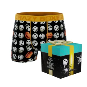 CRAZYBOXER Disney Nightmare Before Christmas Halloween Pumpkin Men's Boxer Briefs (Creative Packaging)