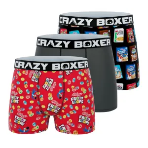 CRAZYBOXER Kellogg's Cas Men's Boxer Briefs (3 Pack)