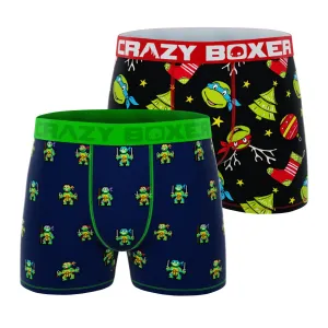 CRAZYBOXER Ninja Turtles Happy Holidays Men's Boxer Briefs (2 pack)