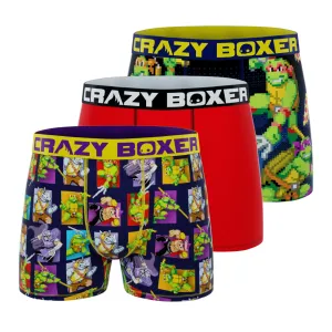 CRAZYBOXER Ninja Turtles In Time Men's Boxer Briefs (3 pack)