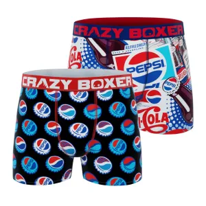 CRAZYBOXER Pepsi All Over Men's Boxer Briefs (2 Pack)