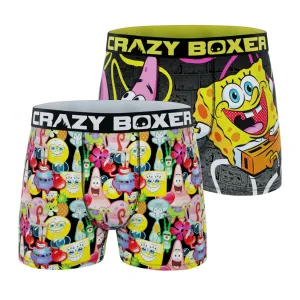 CRAZYBOXER Spongebob Have Fun Men's Boxer Briefs (2-Pack)