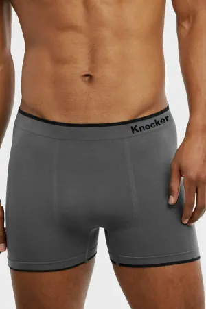 KNOCKER MEN'S SEAMLESS BOXER BRIEFS (MS002M)