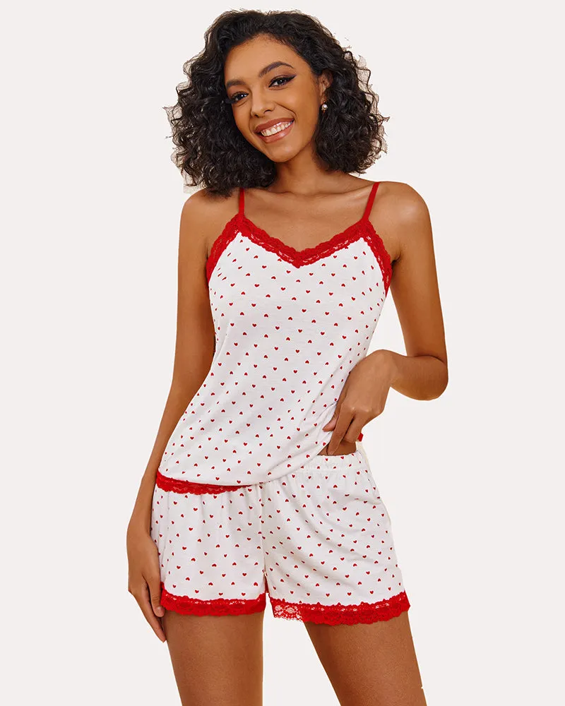 Leopard Print Cami Pajama Set Sleepwear