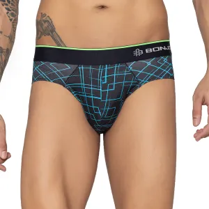 Men's Graphic Print Modal Cotton Briefs - Single Pack | Navy