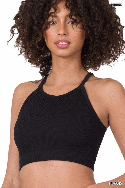 RIBBED SEAMLESS CAMI TOP