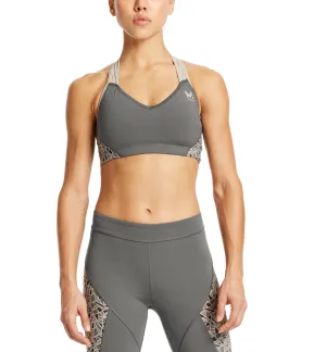 VaporActive Celsius Crossback Medium Impact Sports Bra | Iron Gate / Paloma Ice